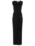 The Attico Dress In Black Acetate Blend Women dressy formal cocktail
