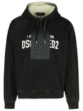 Dsquared2 Black Cotton Sweatshirt Men's Black Pullover sweater
