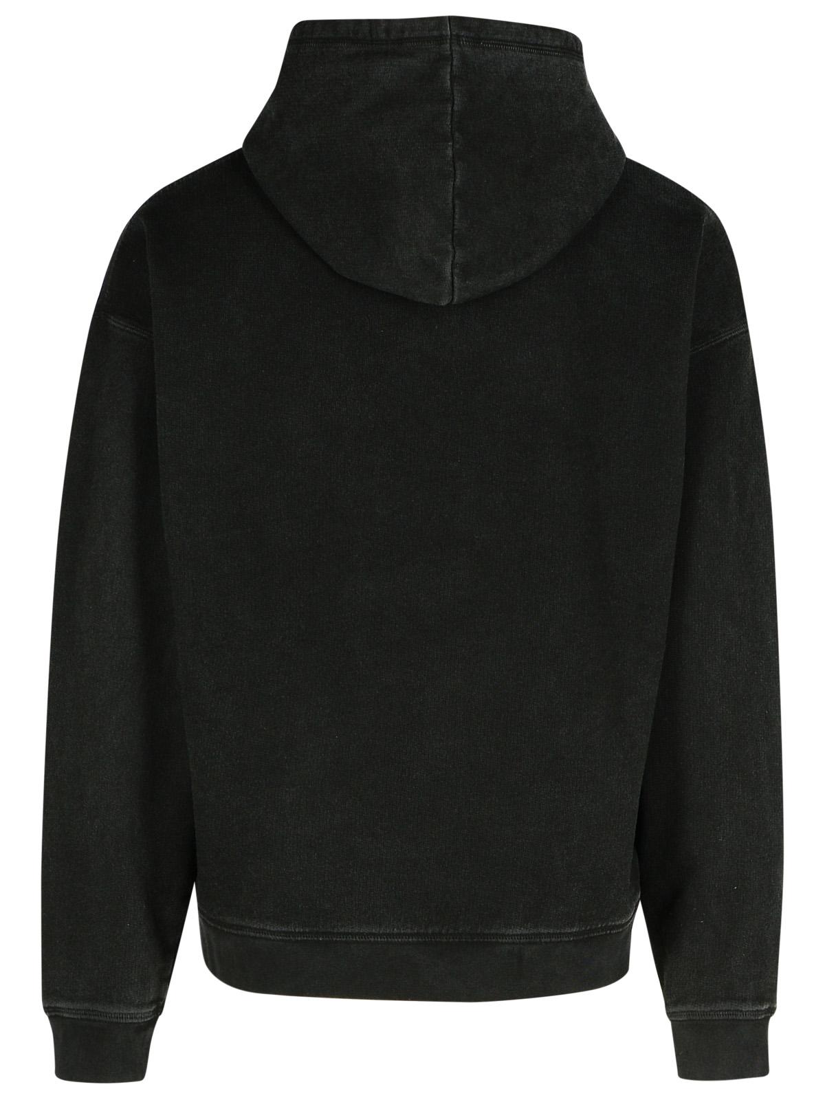 Dsquared2 Black Cotton Sweatshirt Men's Black Pullover sweater