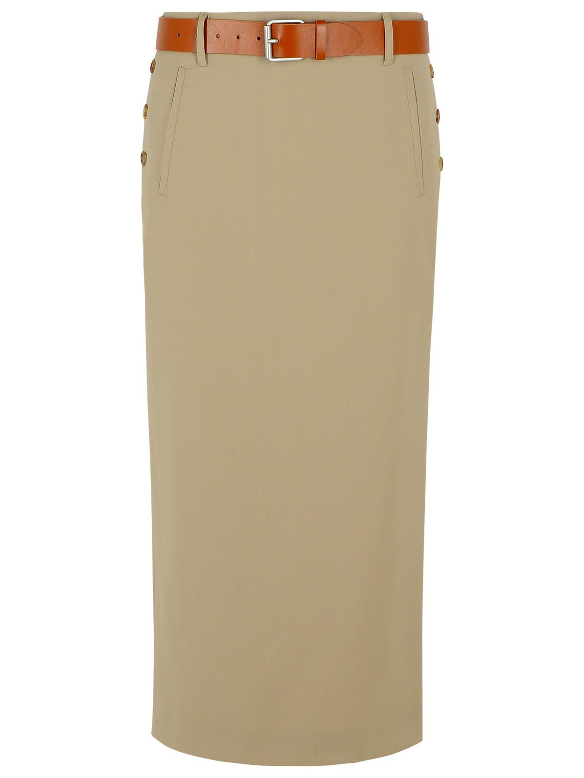 Moschino Beige Virgin Wool Skirt ladies