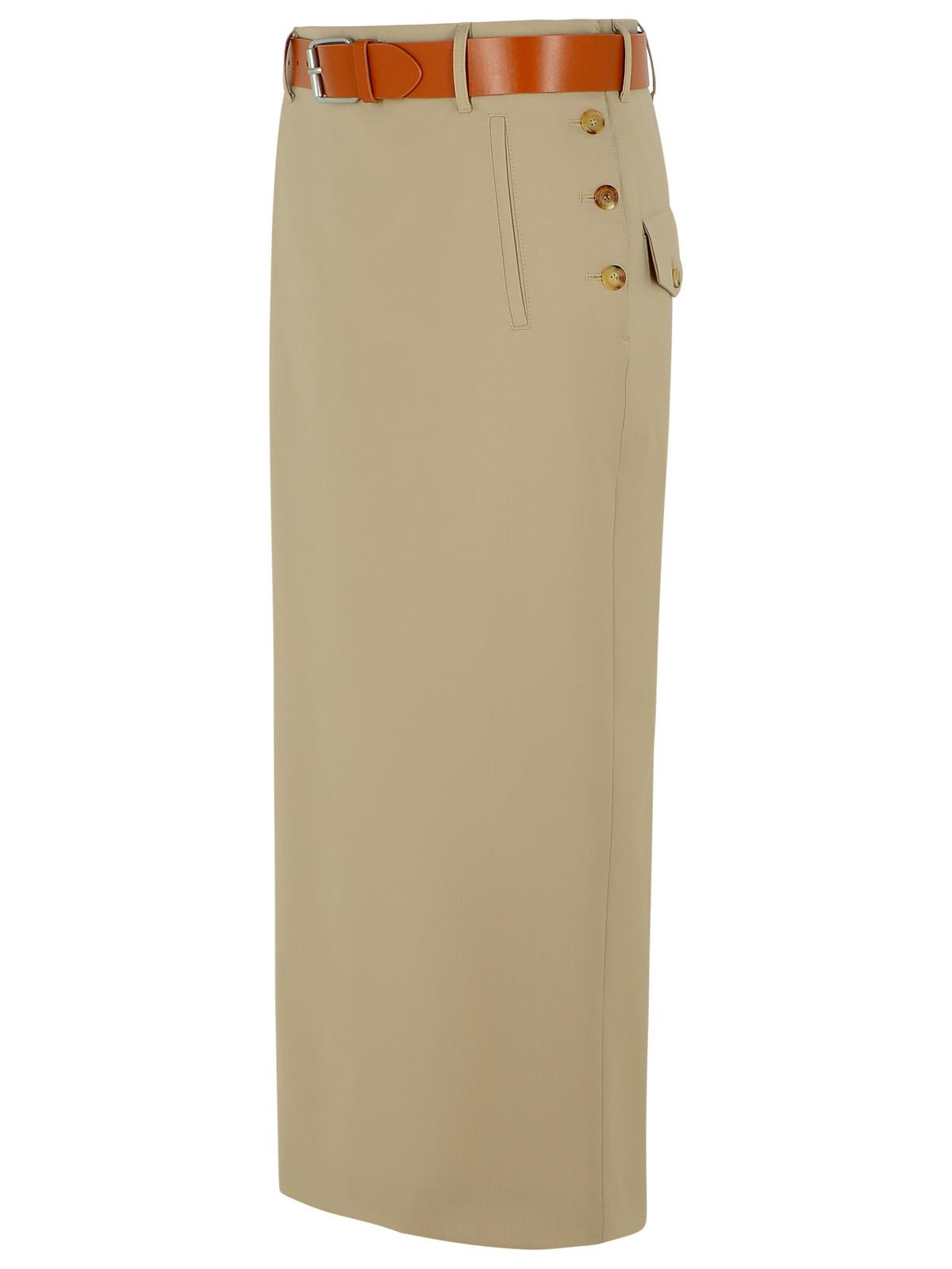 Moschino Beige Virgin Wool Skirt ladies
