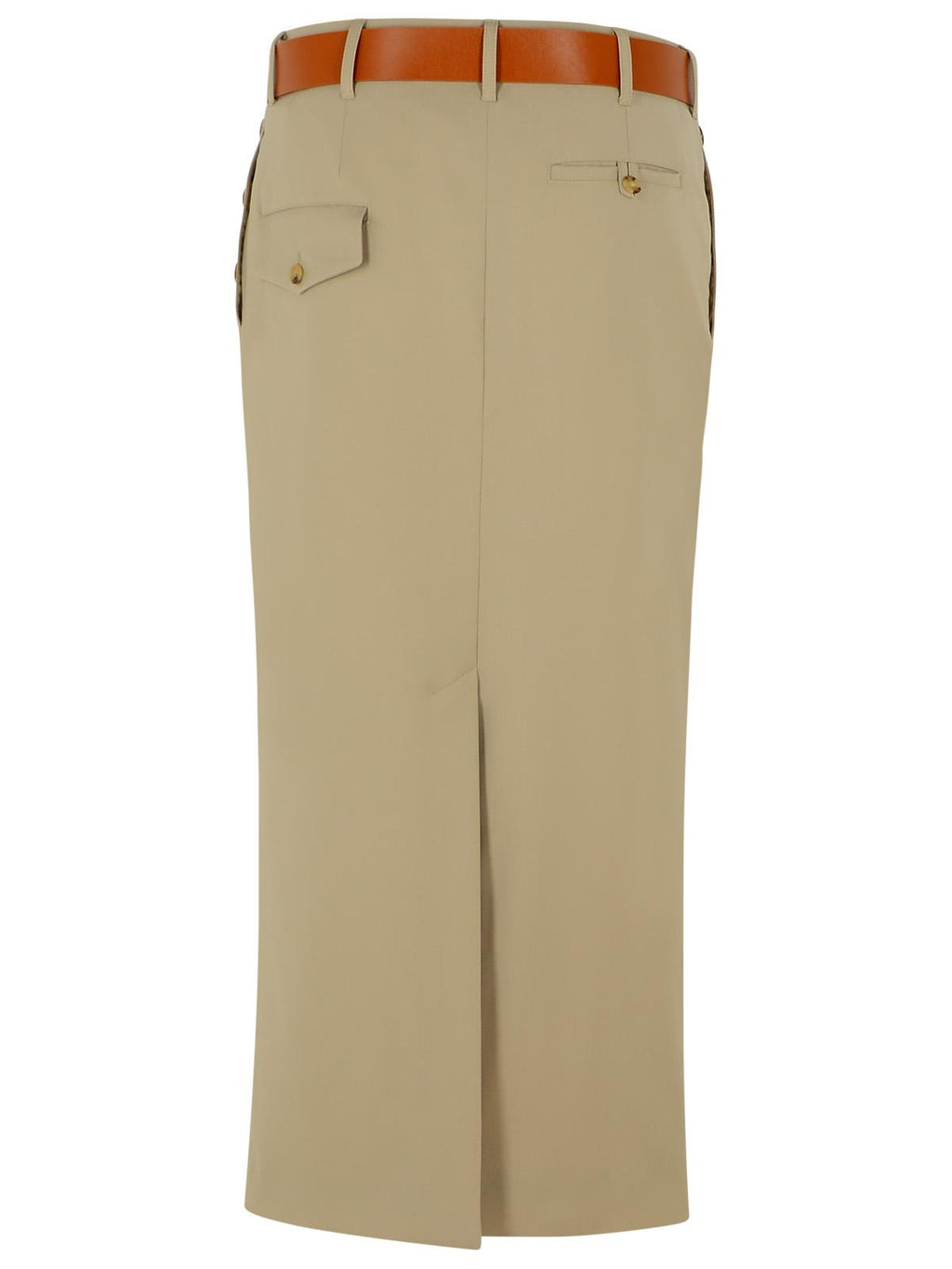 Moschino Beige Virgin Wool Skirt ladies