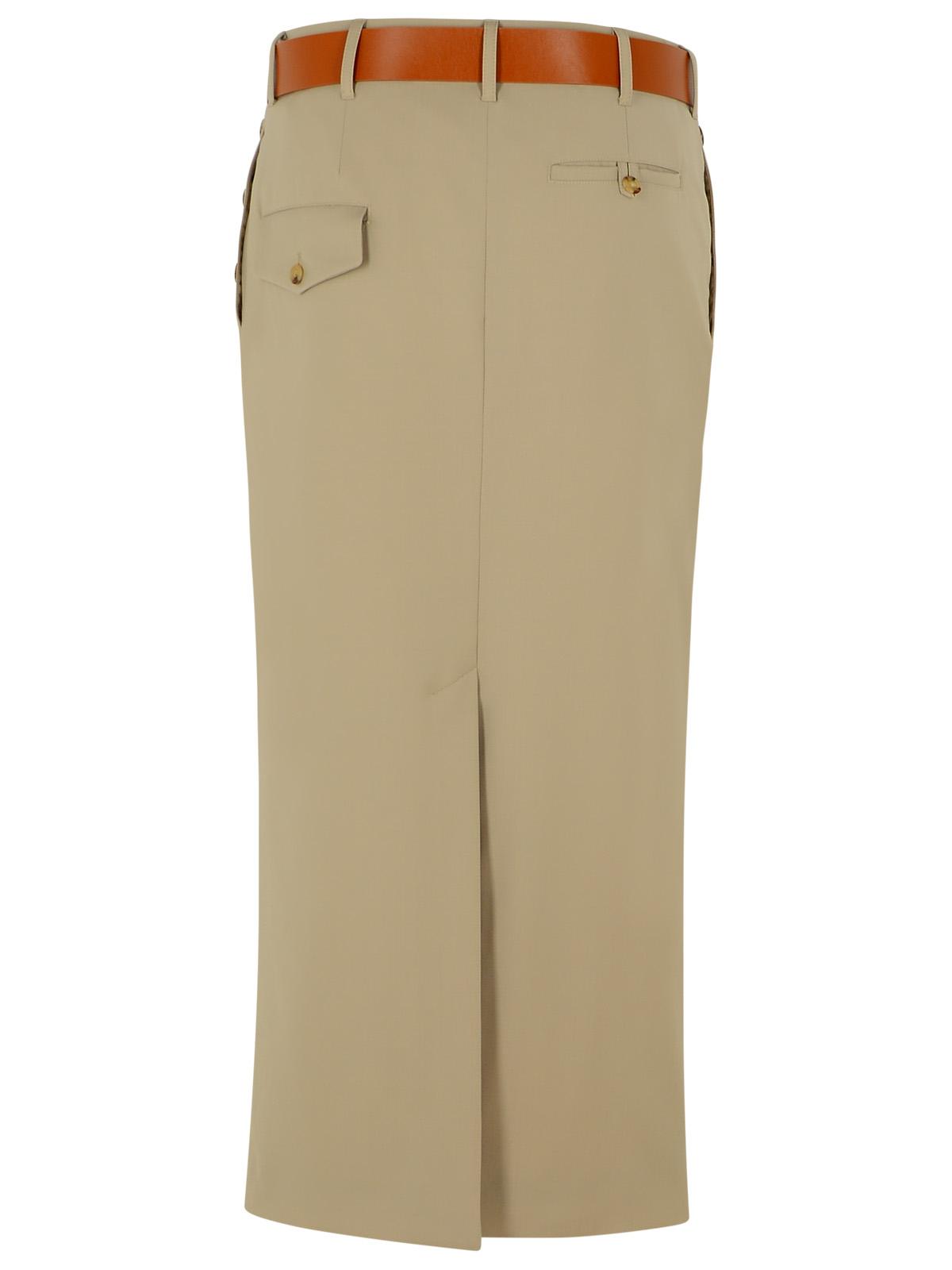 Moschino Beige Virgin Wool Skirt ladies