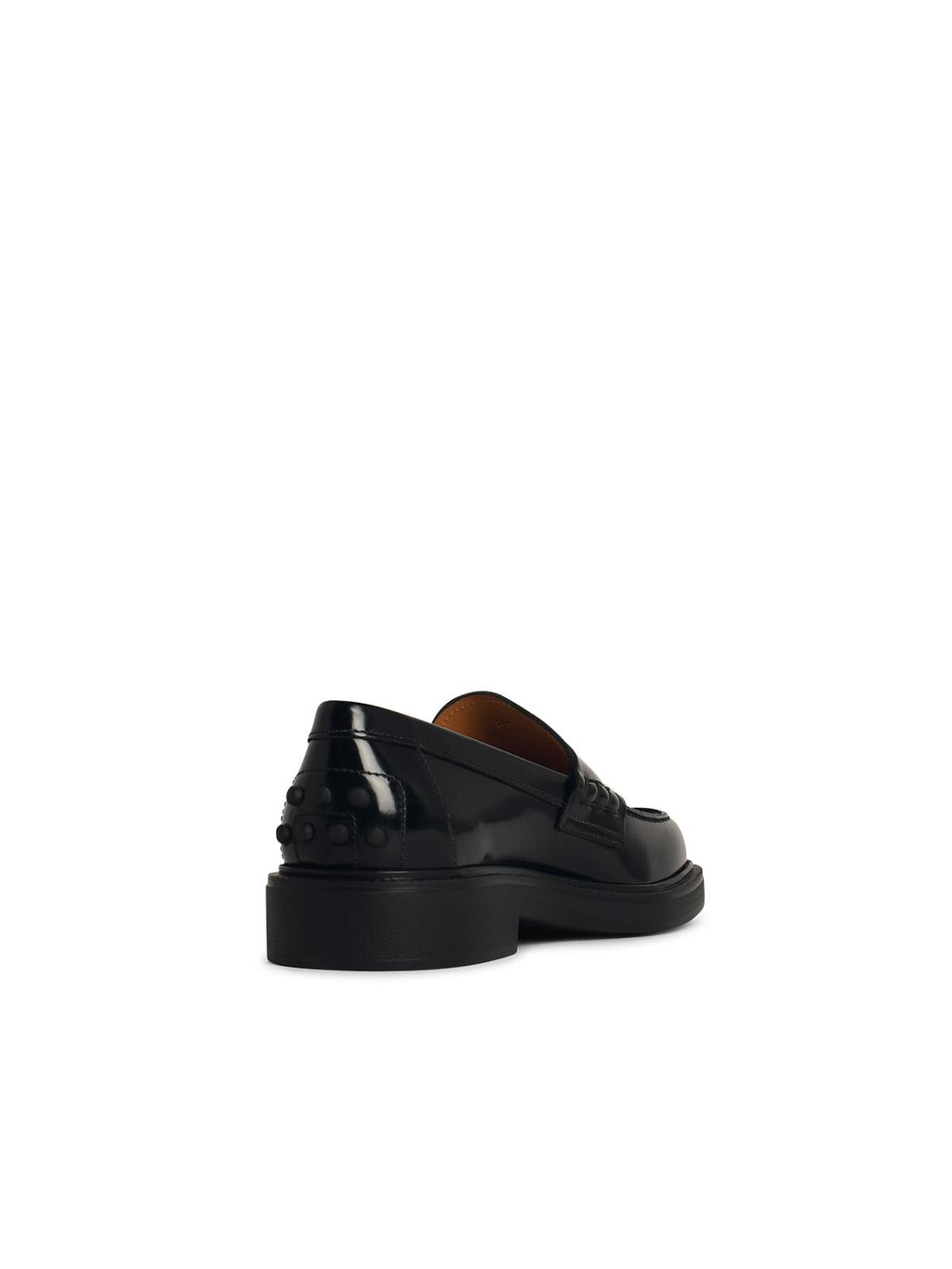 Tod's Black Leather Loafers ladies shoes shiny