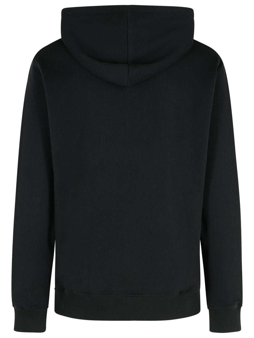 Balmain Paris Black Cotton Sweatshirt Men's Pullover Hoodie