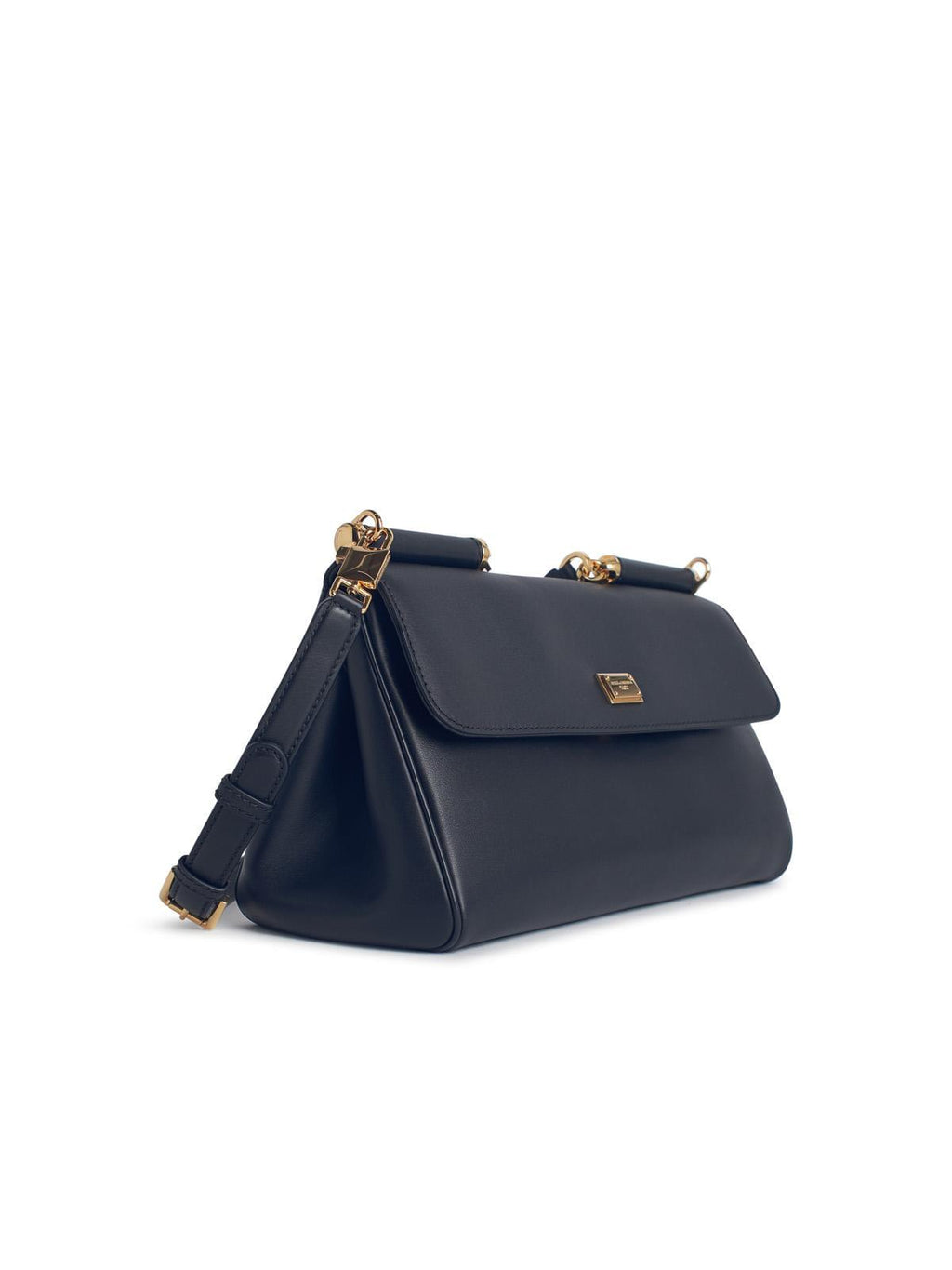 Dolce & Gabbana 'My Sicily' Plongé Calf Leather Handbag Purse Ladies Black