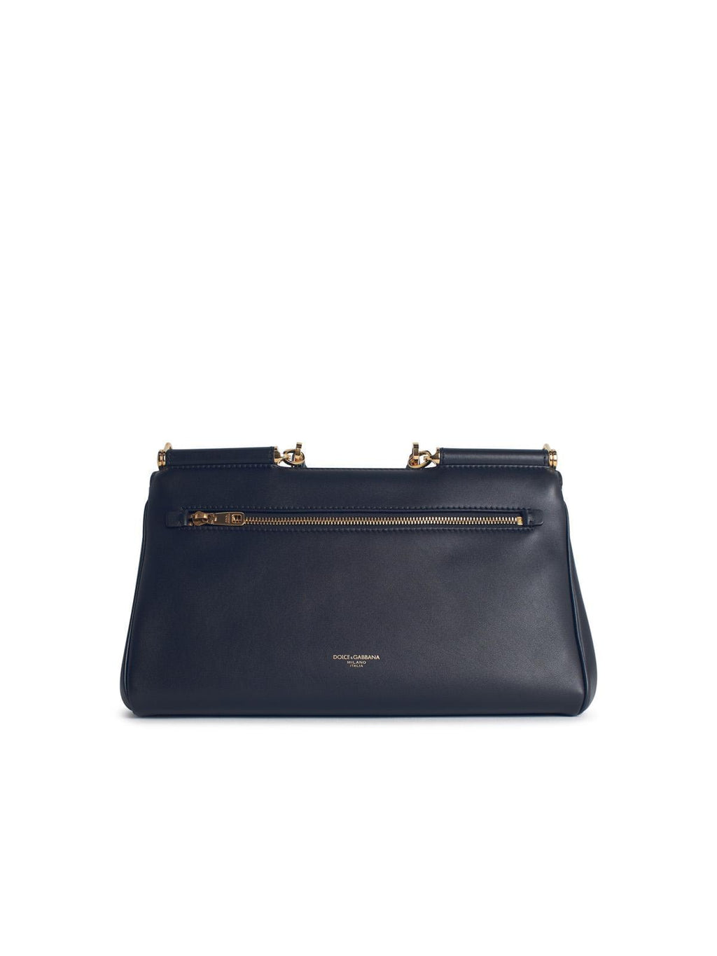 Dolce & Gabbana 'My Sicily' Plongé Calf Leather Handbag Purse Ladies Black