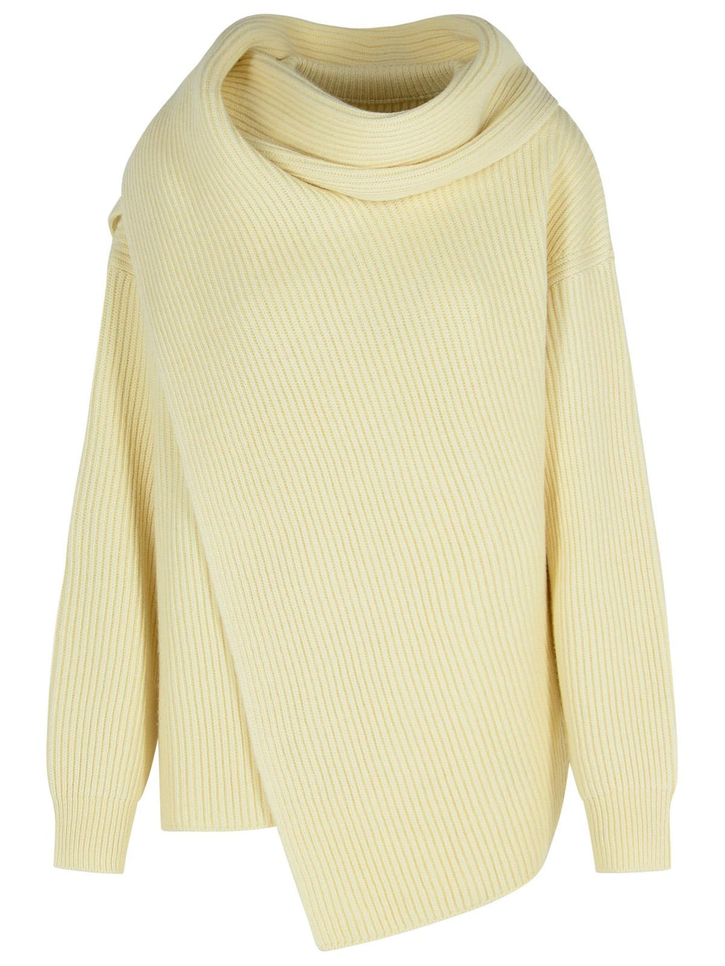 Jil Sander Ivory Wool Sweater ladies wool cashmere