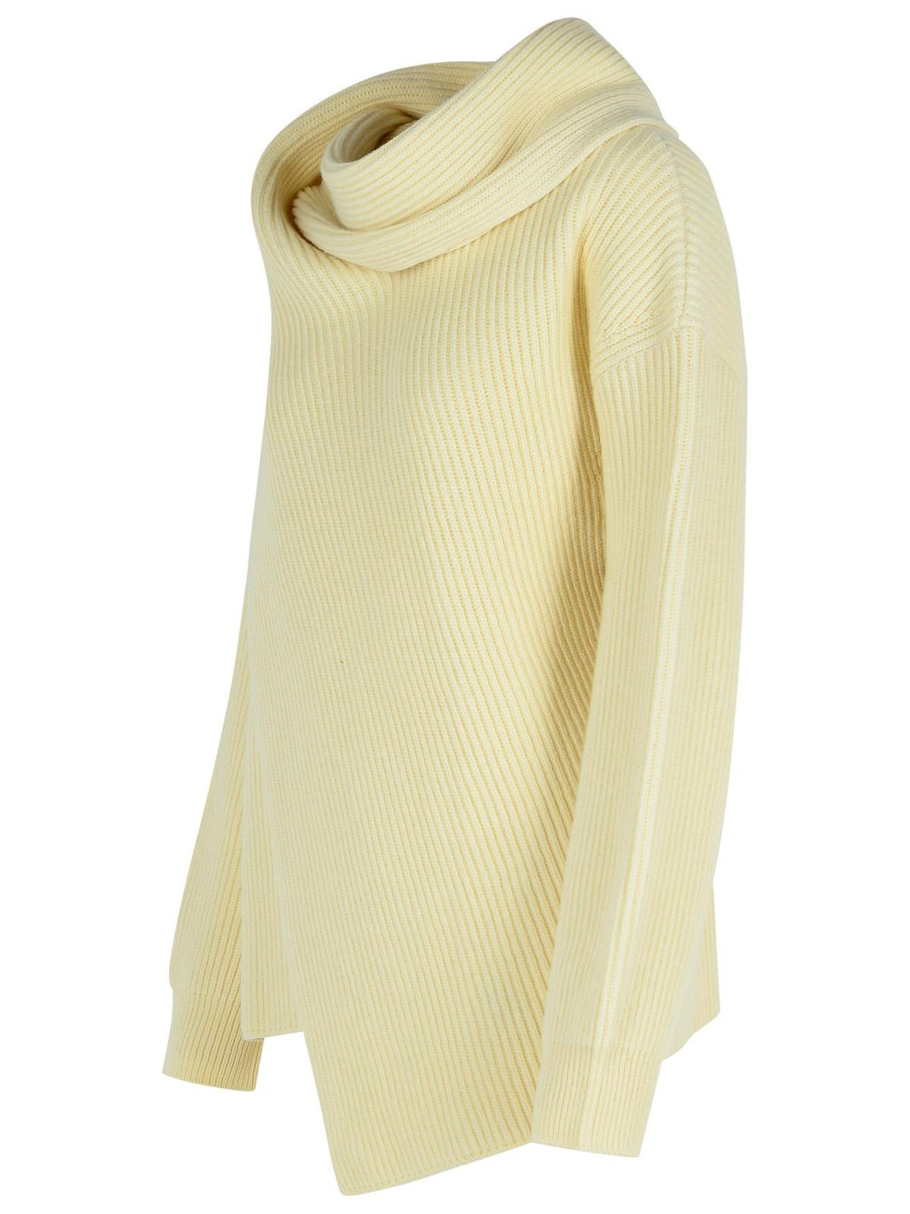 Jil Sander Ivory Wool Sweater ladies wool cashmere