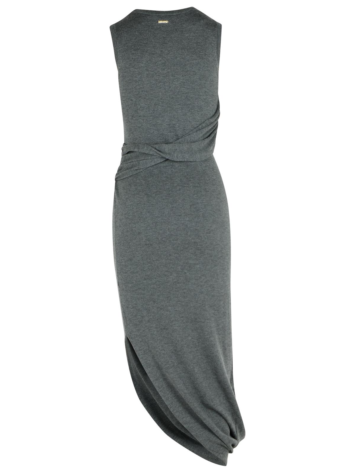 JW Anderson Grey Wool Blend Dress ladies draped silhouette sleeveless