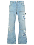 Amiri 'Carpenter' Light Blue Cotton Jeans Men's distressed 30