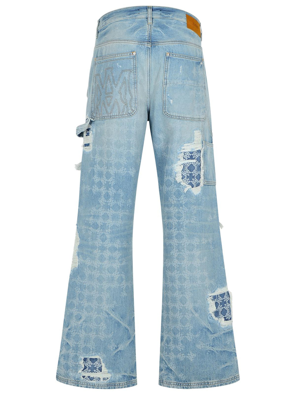 Amiri 'Carpenter' Light Blue Cotton Jeans Men's distressed 30