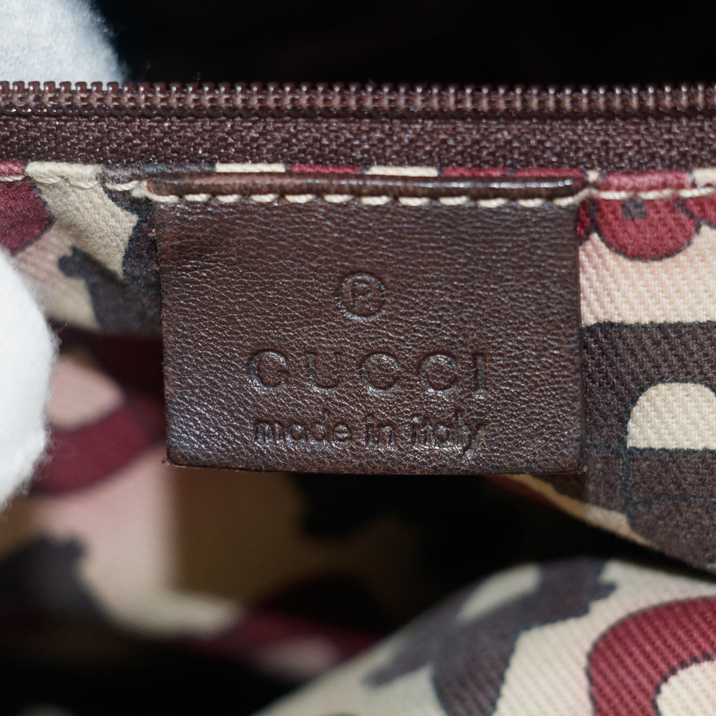 Gucci Brown Abby Guccisima Leather Crossbody Bag #7706 handbag purse