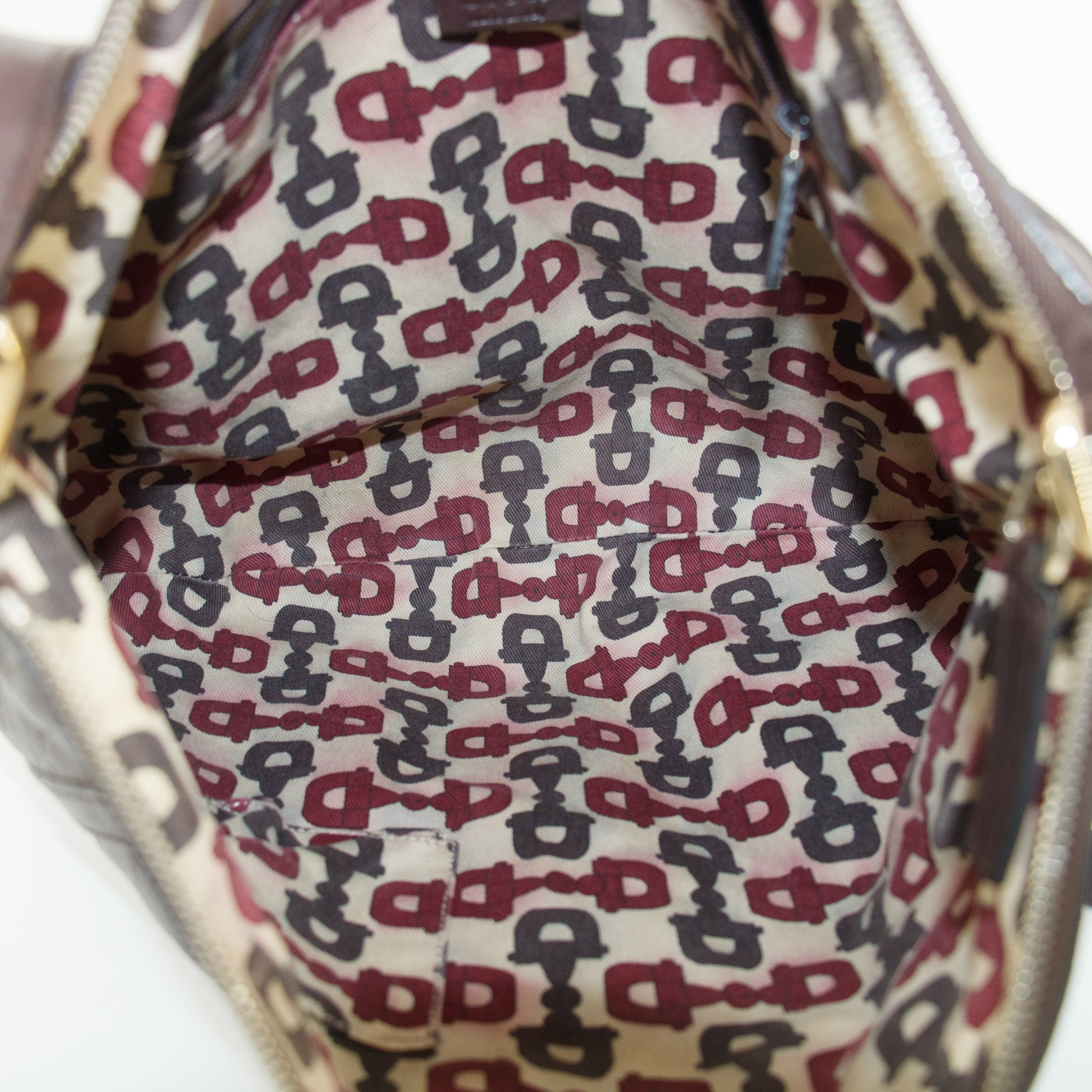 Gucci Brown Abby Guccisima Leather Crossbody Bag #7706 handbag purse