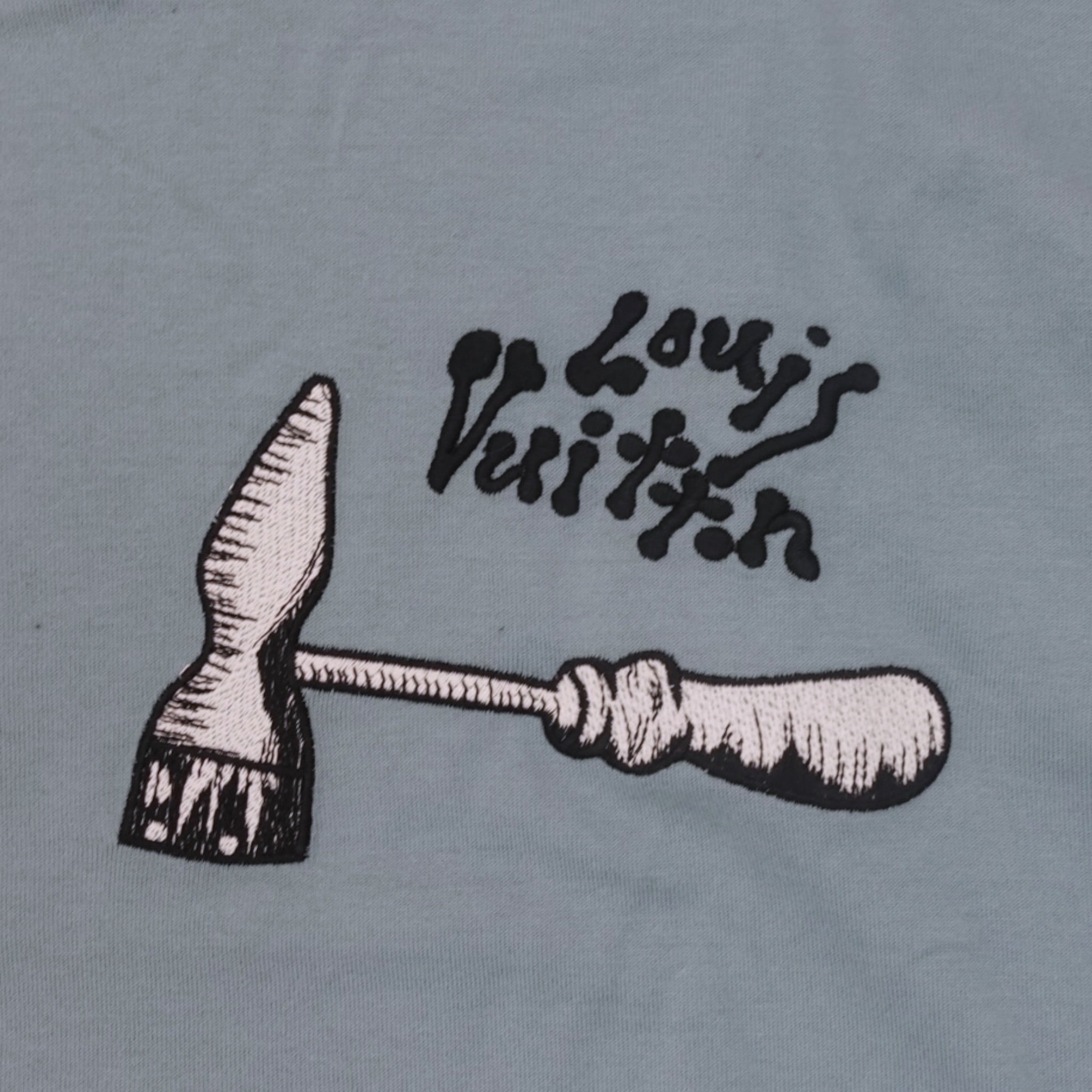 Louis Vuitton Multi Tool Embroidered Tee in Blue XL Men's shirt