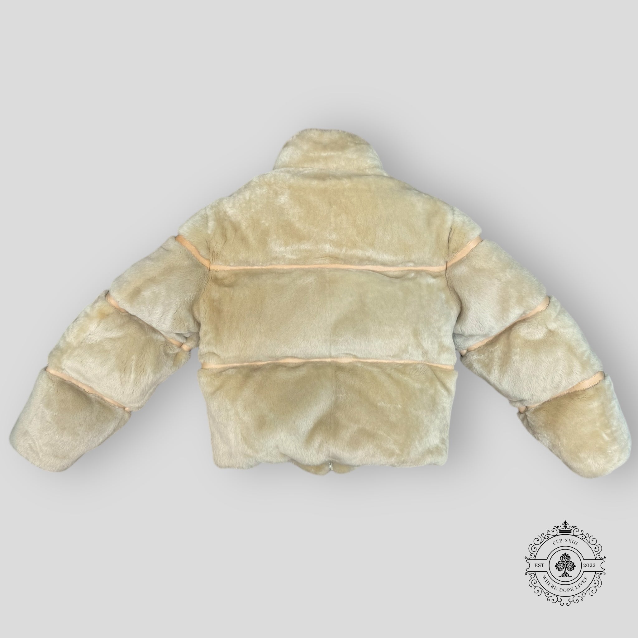 Louis Vuitton Shearling Down Blouson coat jacket sheepskin 52 new