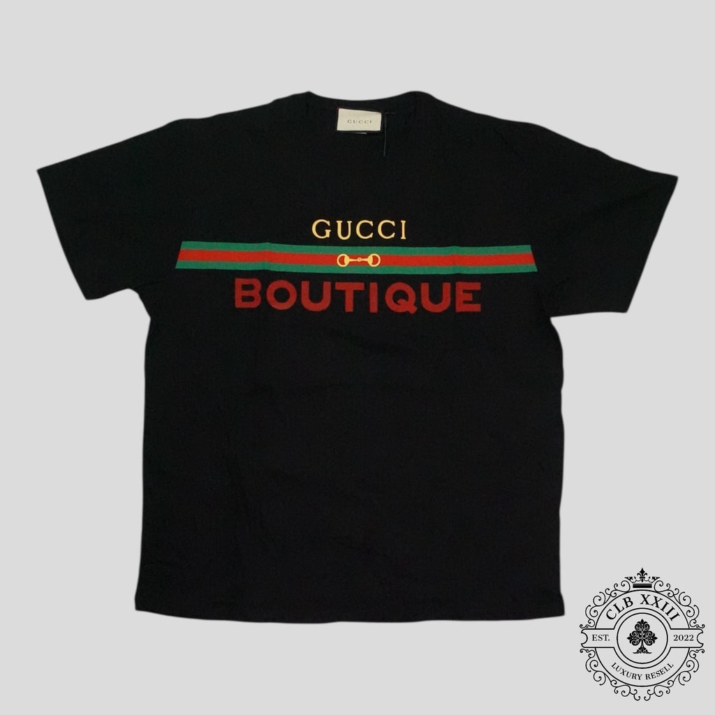 Gucci Boutique Tee in Black new XL unisex shirt