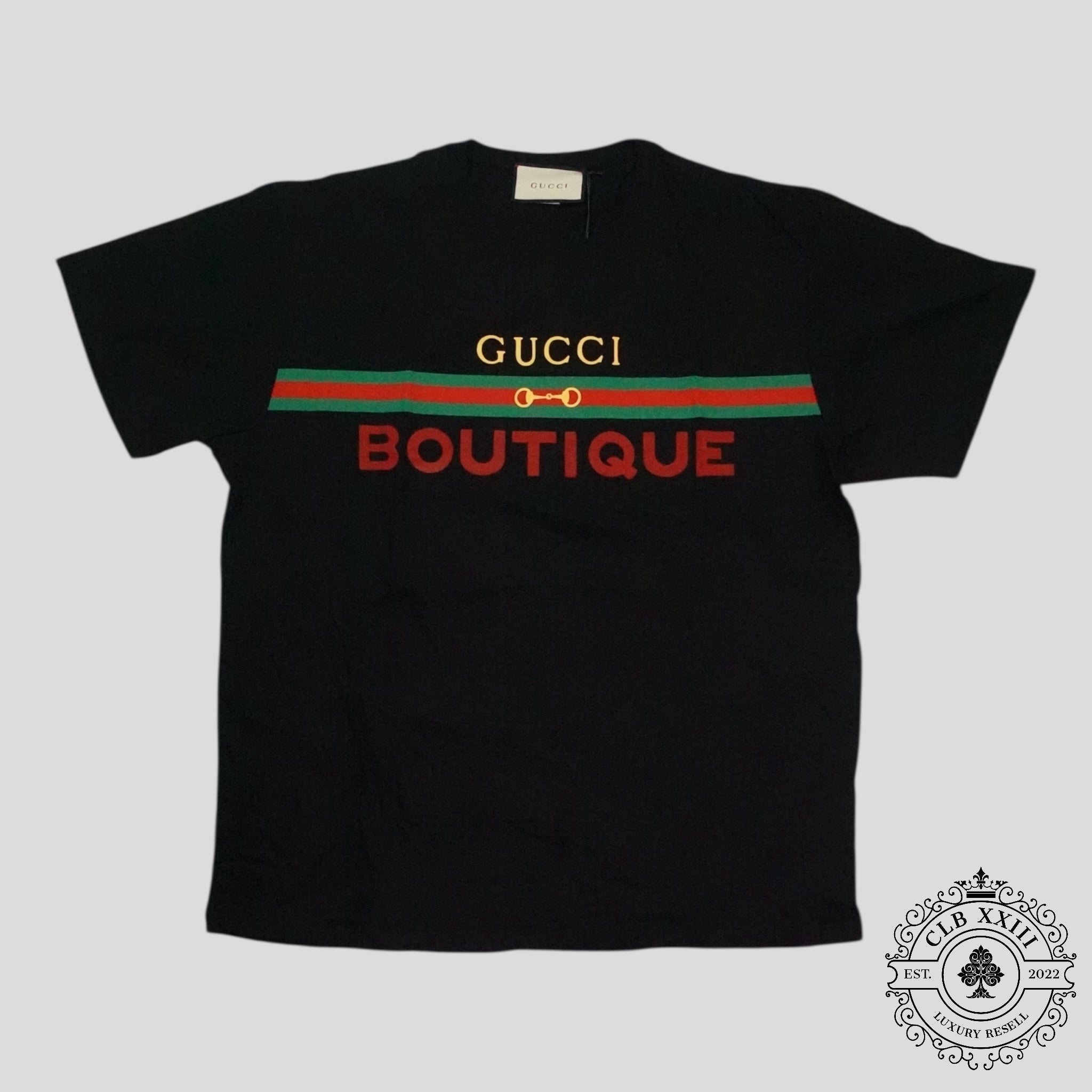 Gucci Boutique Tee in Black new XL unisex shirt