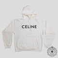 Celine Homme Logo Hoodie in White sweatshirt pullover men's unisex XL XXL