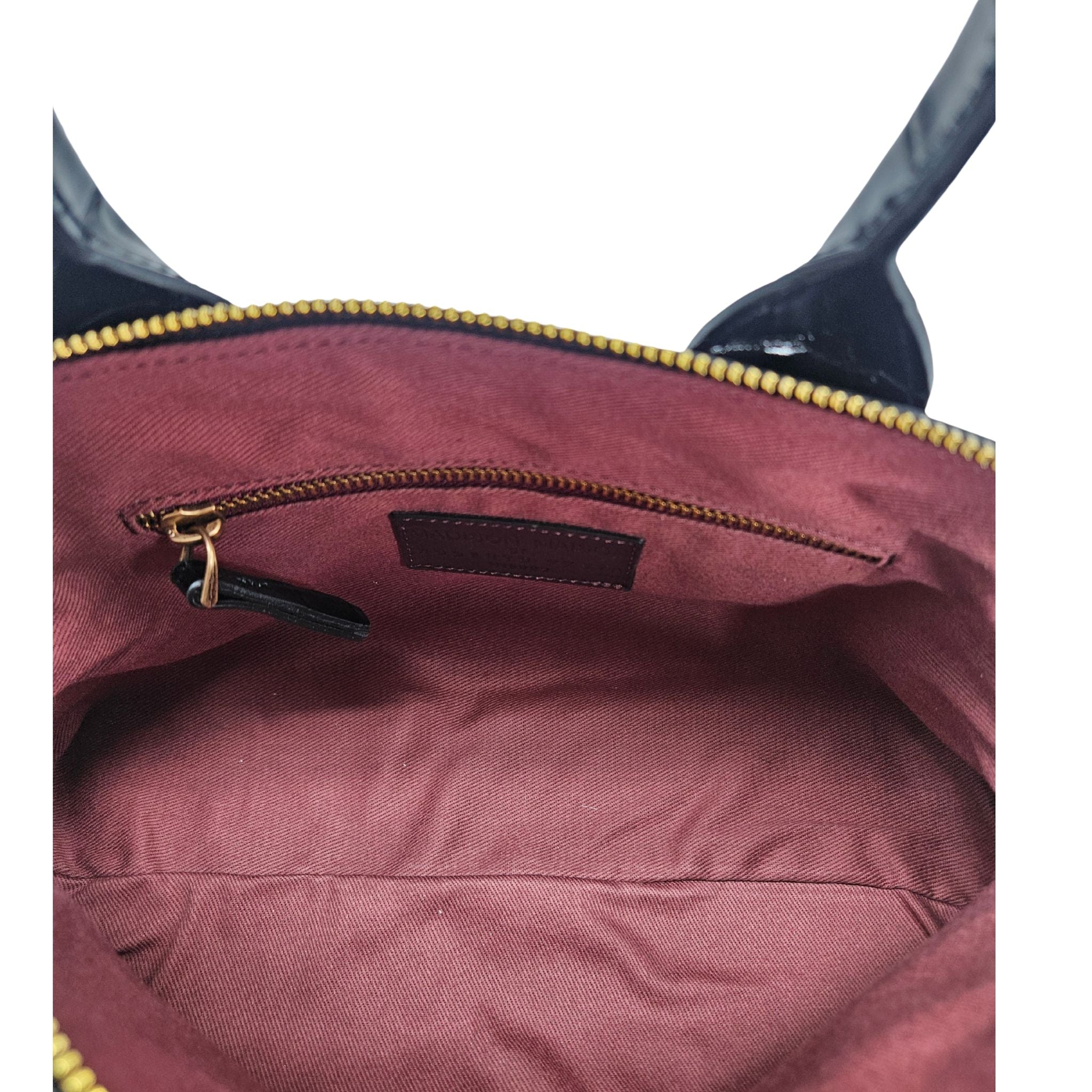 Niky Black Moc Croc Leather Mini tote Bag handbag purse Madison Maison