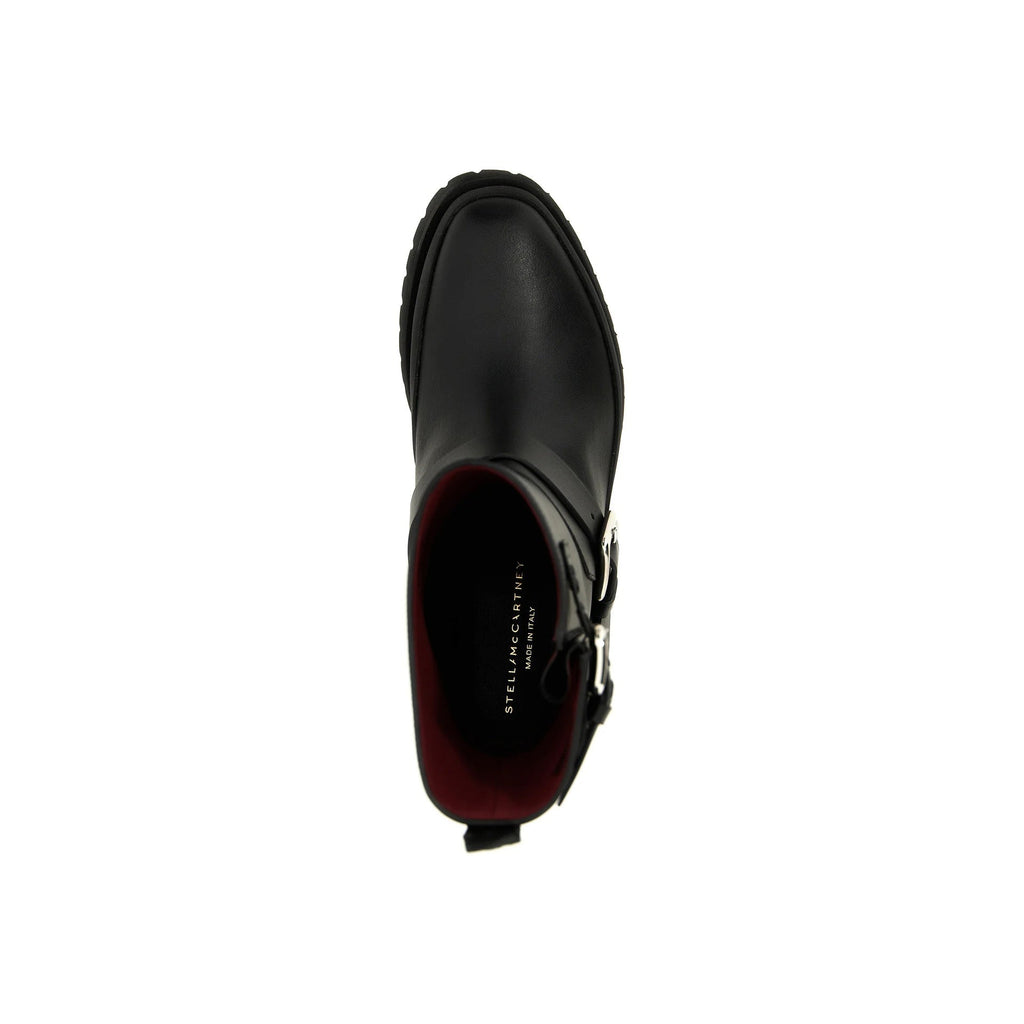 Stella Mccartney Black Alter Mat Trace Ankle Boots ladies moto