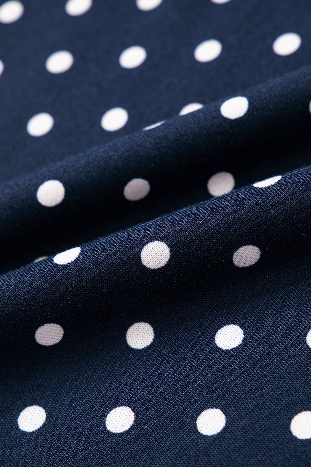 Jane Polka Dot Drawstring Wide Leg Long Sleeve Top Pant Set Outfit