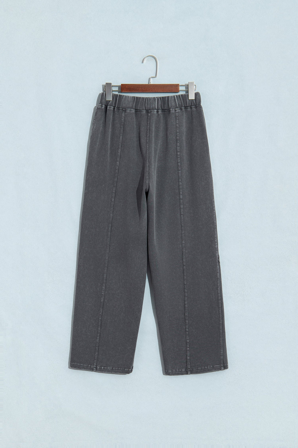 Lola Mineral Wash Seam Detail Elastic Waist Barrel Pants Indie Ladies