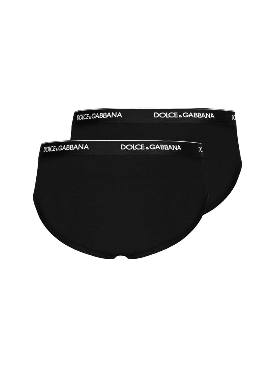 Dolce & Gabbana Men's Bi-Pack Briefs "Brando" black set of 2 underwear