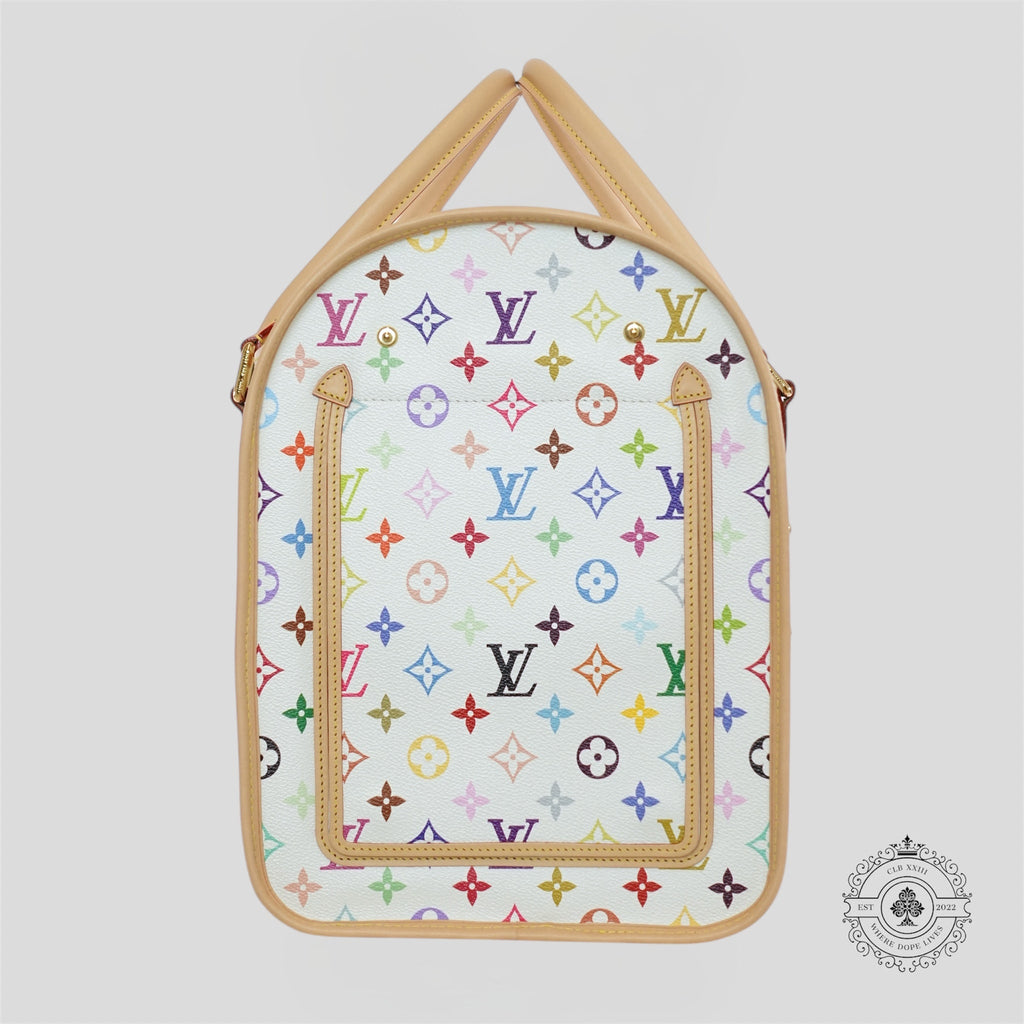 Louis Vuitton x Takashi Murakami Dog Pet Bag carrier in White New LV