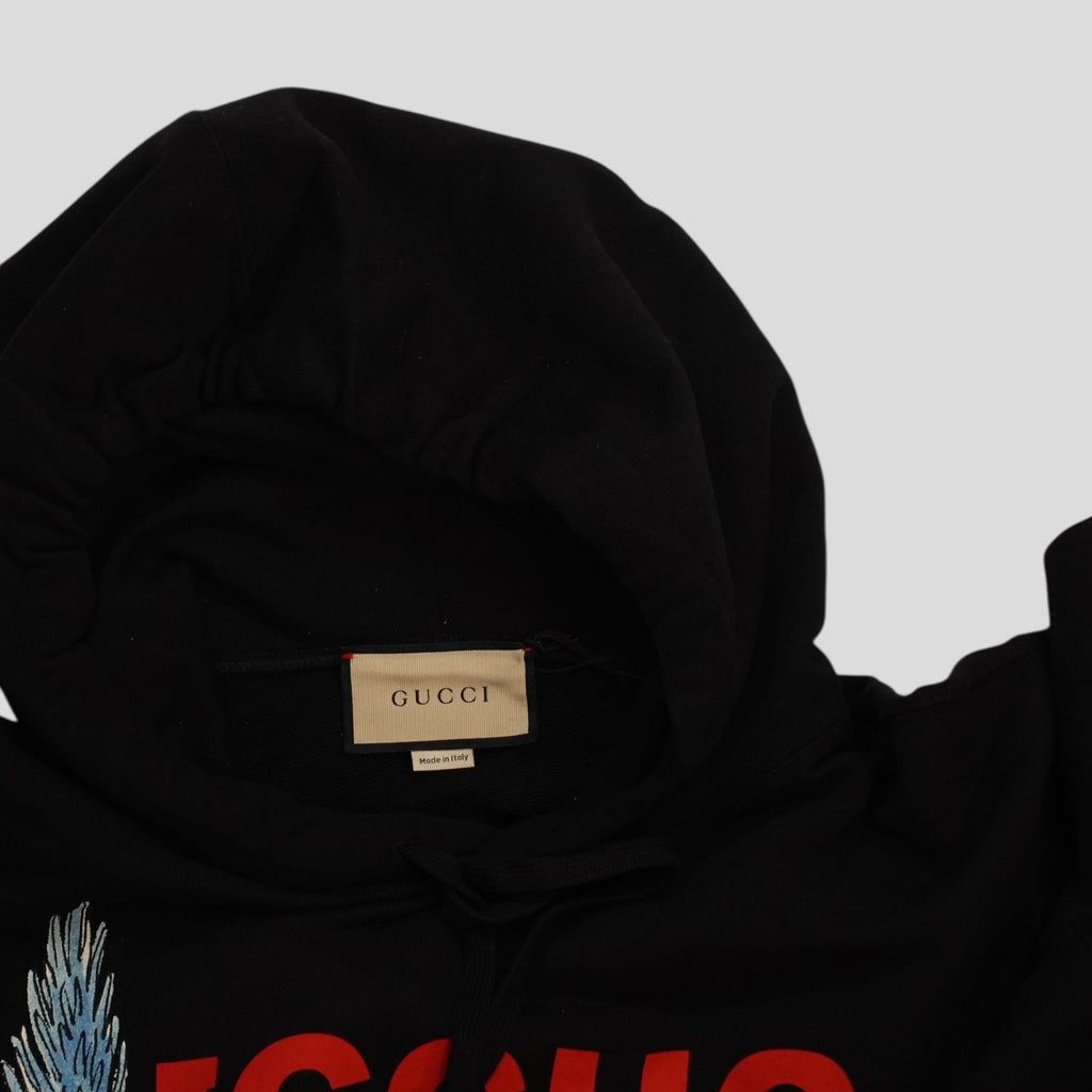 Gucci X Freya Hartas ICCUG Hoodie in Black sweatshirt pullover XXL men's 2XL