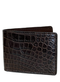 Brown Genuine Alligator Bi-Fold Wallet | USA Made - BP8476 Men's