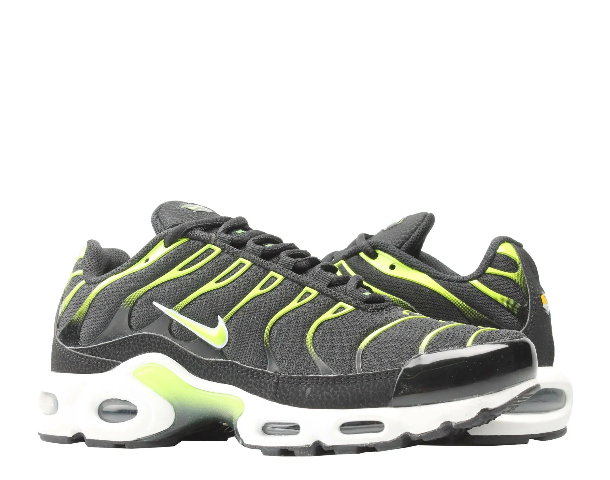 Nike Air Max Plus Men's Running Sneakers Black/Volt-White-Platinum Tint