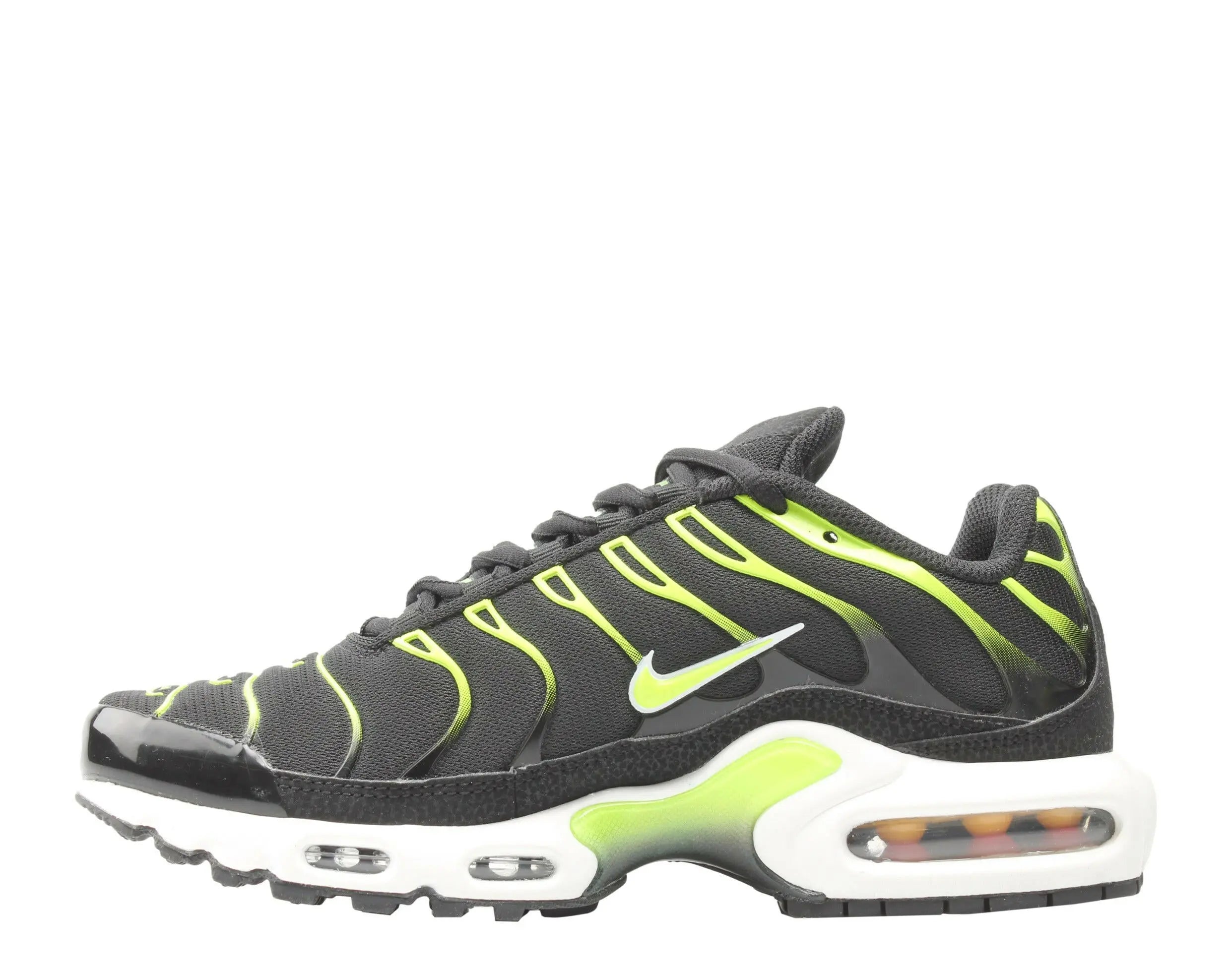 Nike Air Max Plus Men's Running Sneakers Black/Volt-White-Platinum Tint