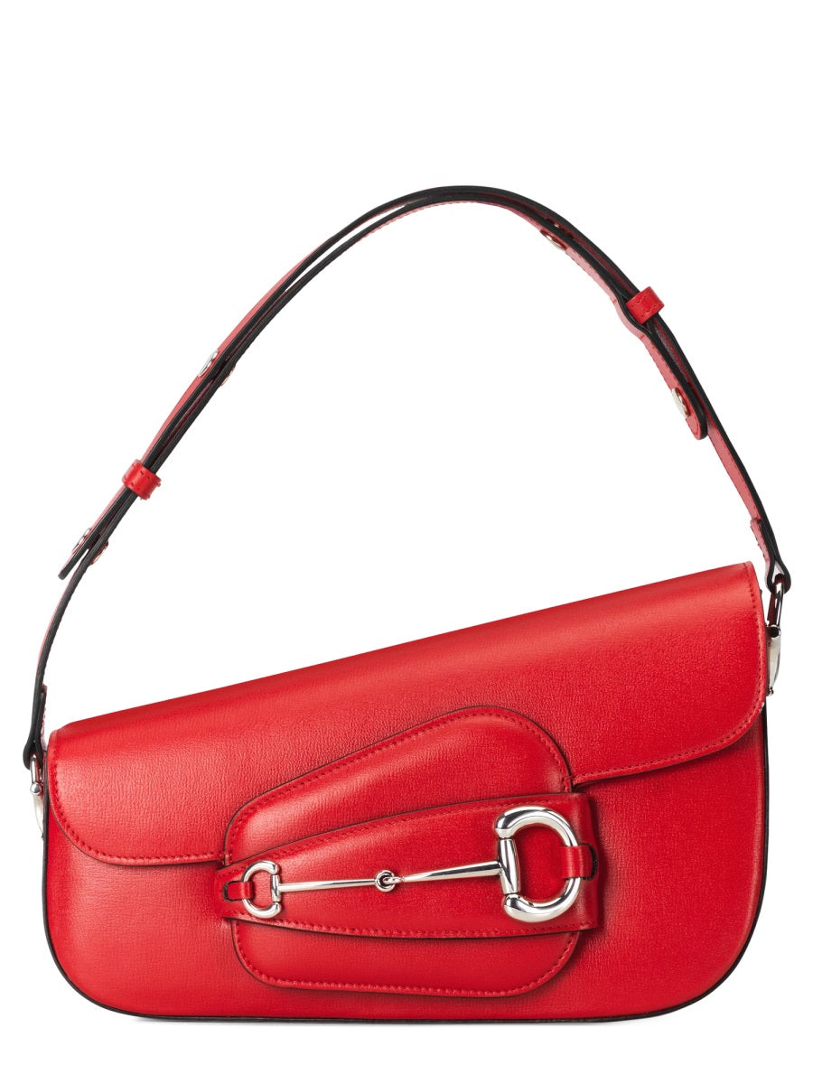 Gucci ladies red Shoulder Bag Horsebit 1955" Small Size leather purse