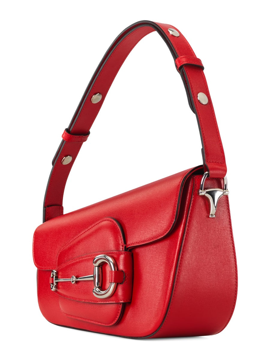 Gucci ladies red Shoulder Bag Horsebit 1955" Small Size leather purse