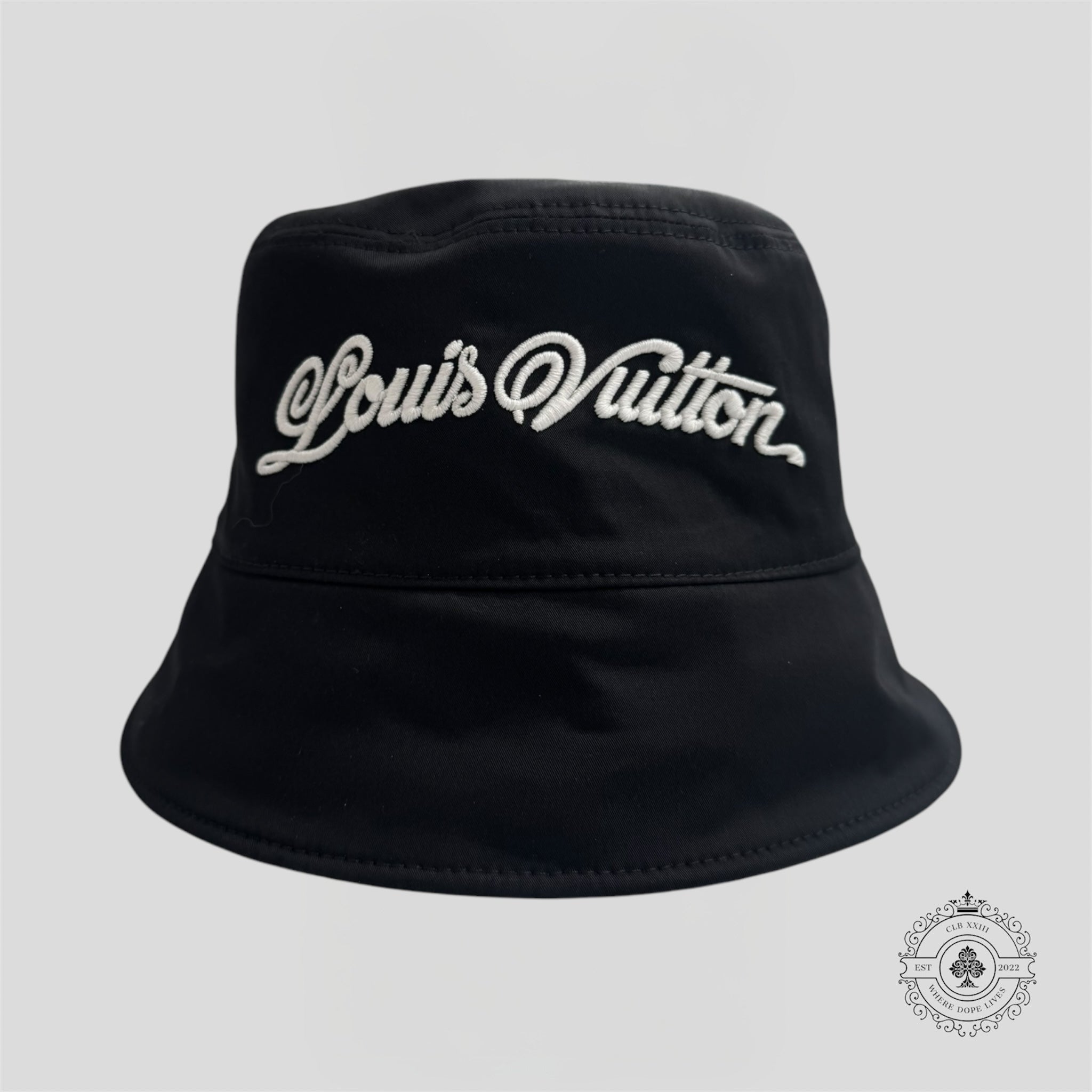 Louis Vuitton Denim Reversible Bucket Hat LV Unisex Men's script
