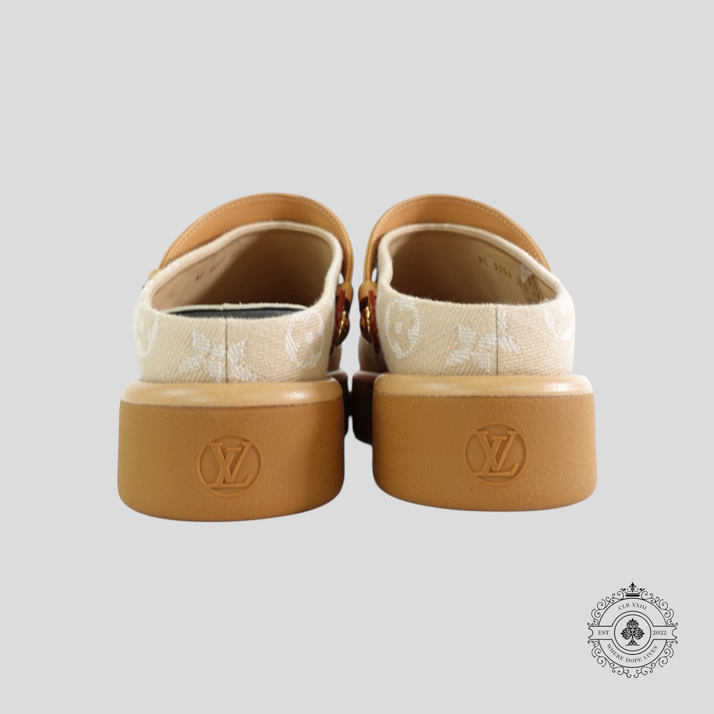 Louis Vuitton Aspen Platform Clogs ladies shoes 37 6.5
