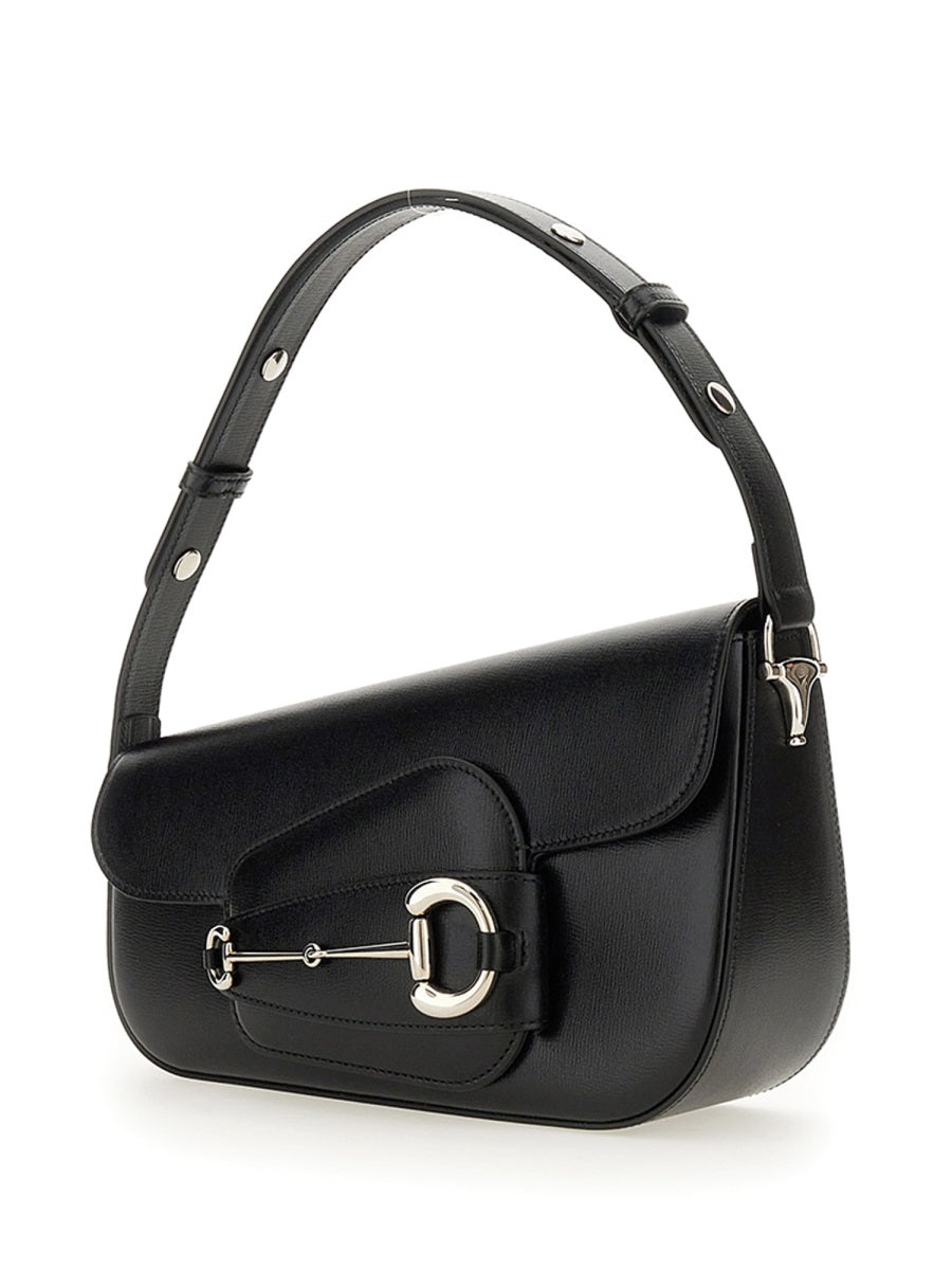 Gucci ladies Shoulder Bag Horsebit 1955" Small Size black