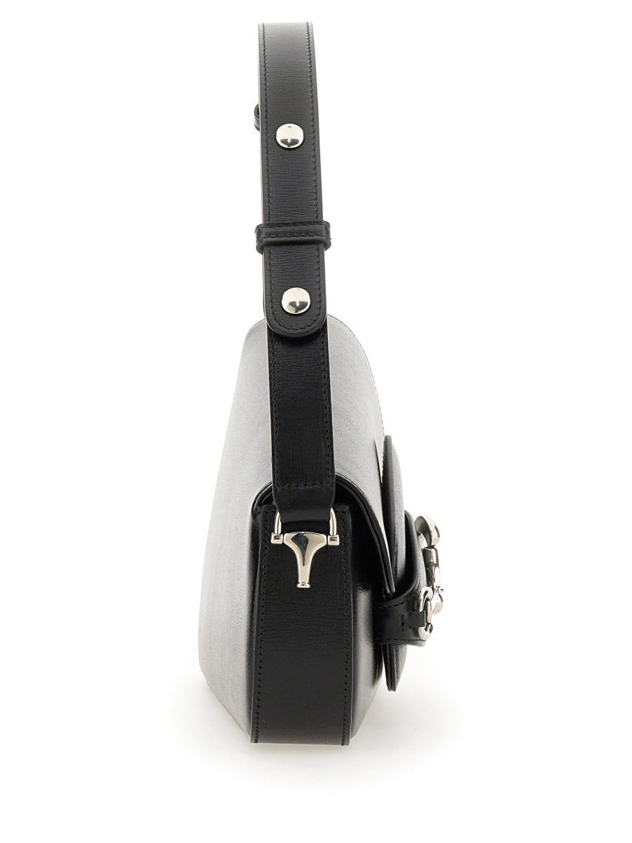 Gucci ladies Shoulder Bag Horsebit 1955" Small Size black