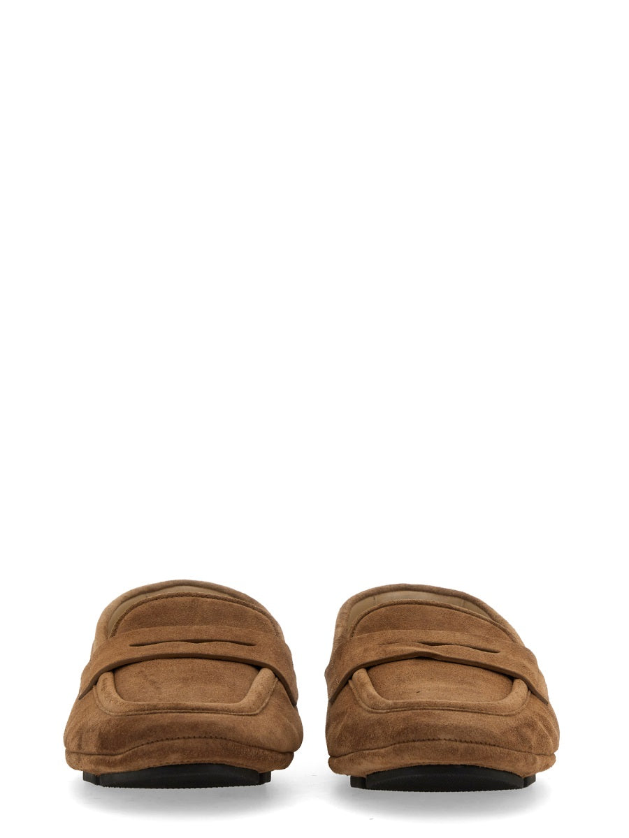 Dolce & Gabbana Men's Leather Drivers driving mocs loafers shoes brown british tan