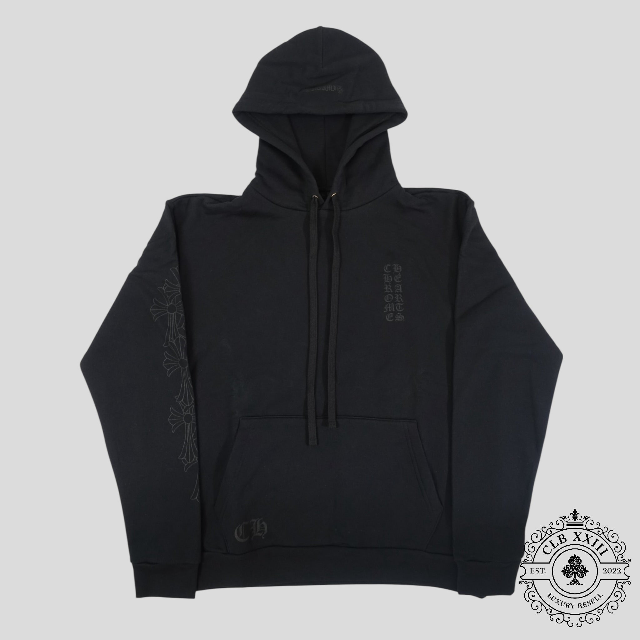 Chrome Hearts Triple Black Miami Exclusive Hoodie XL Pullover men's