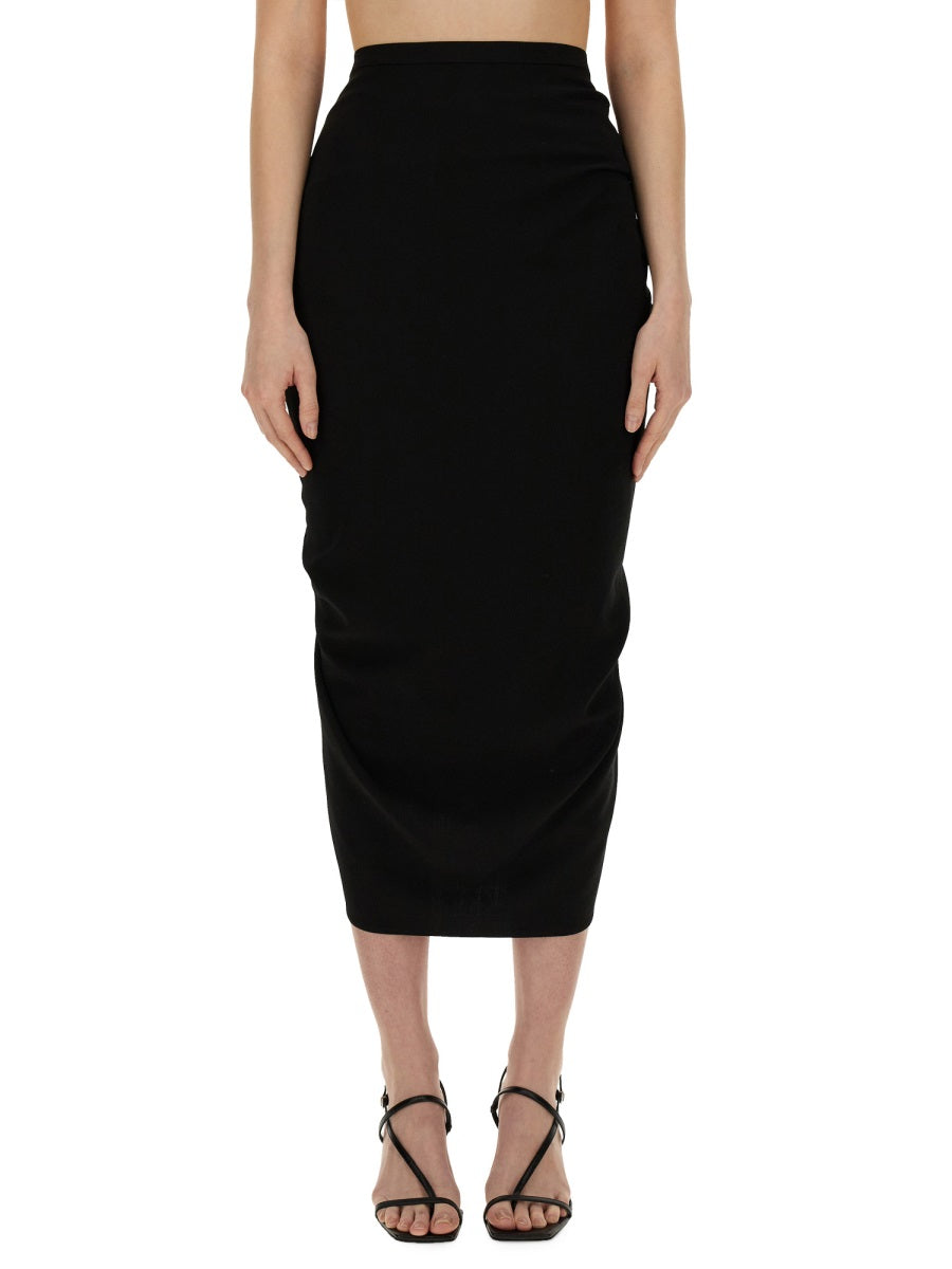 Dries Van Noten ladies Skirt With Drape black dressy