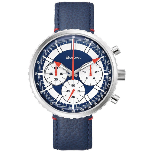 Bulova Men's Archive watch water resistant navy blue