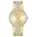 Bulova Men's Crystal watch gold water resistant