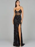Corset Dress with Straps  - OUTLET Lara New York see through bodice Prom Formal