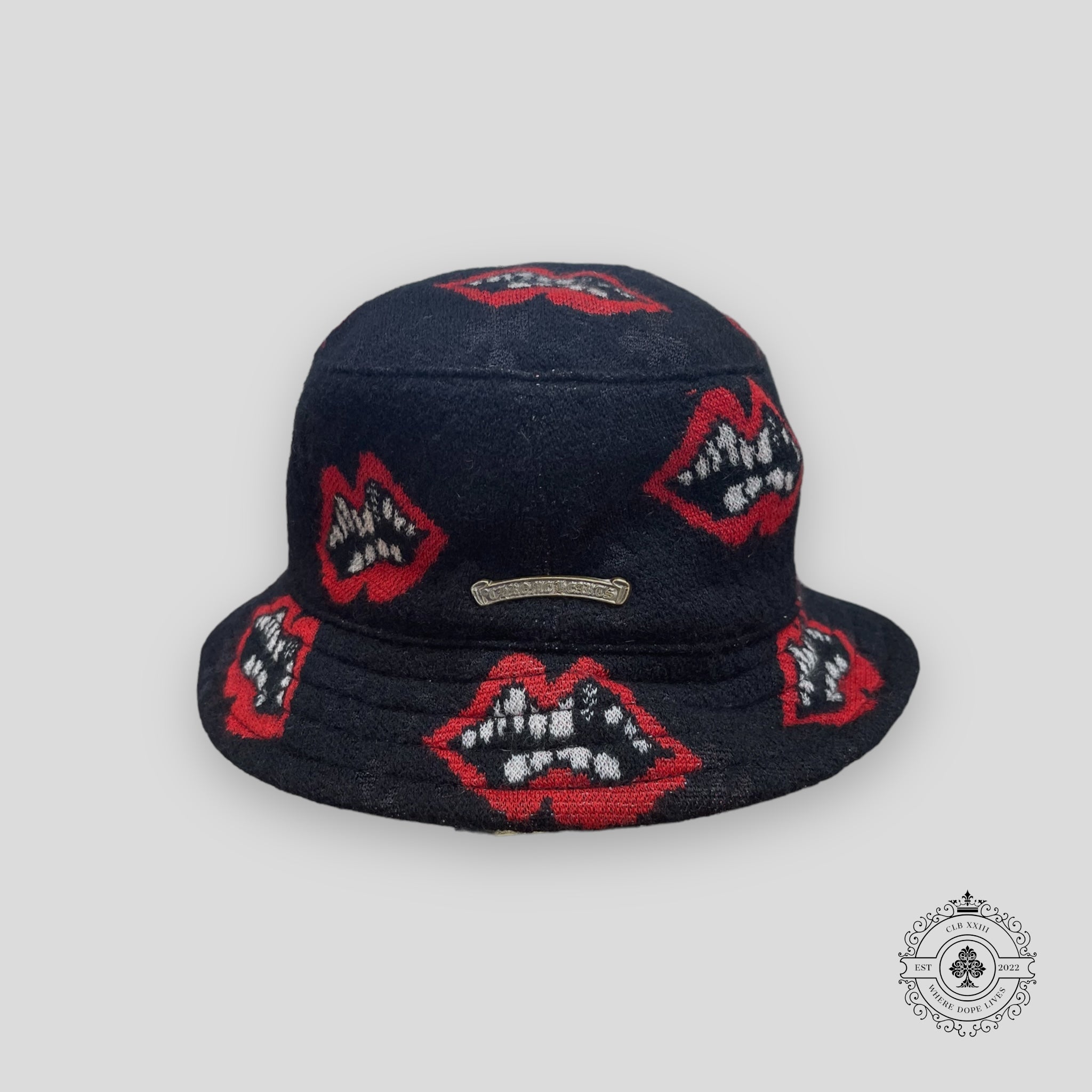 Chrome Hearts Matty Boy Chomper Bucket Hat Black Large