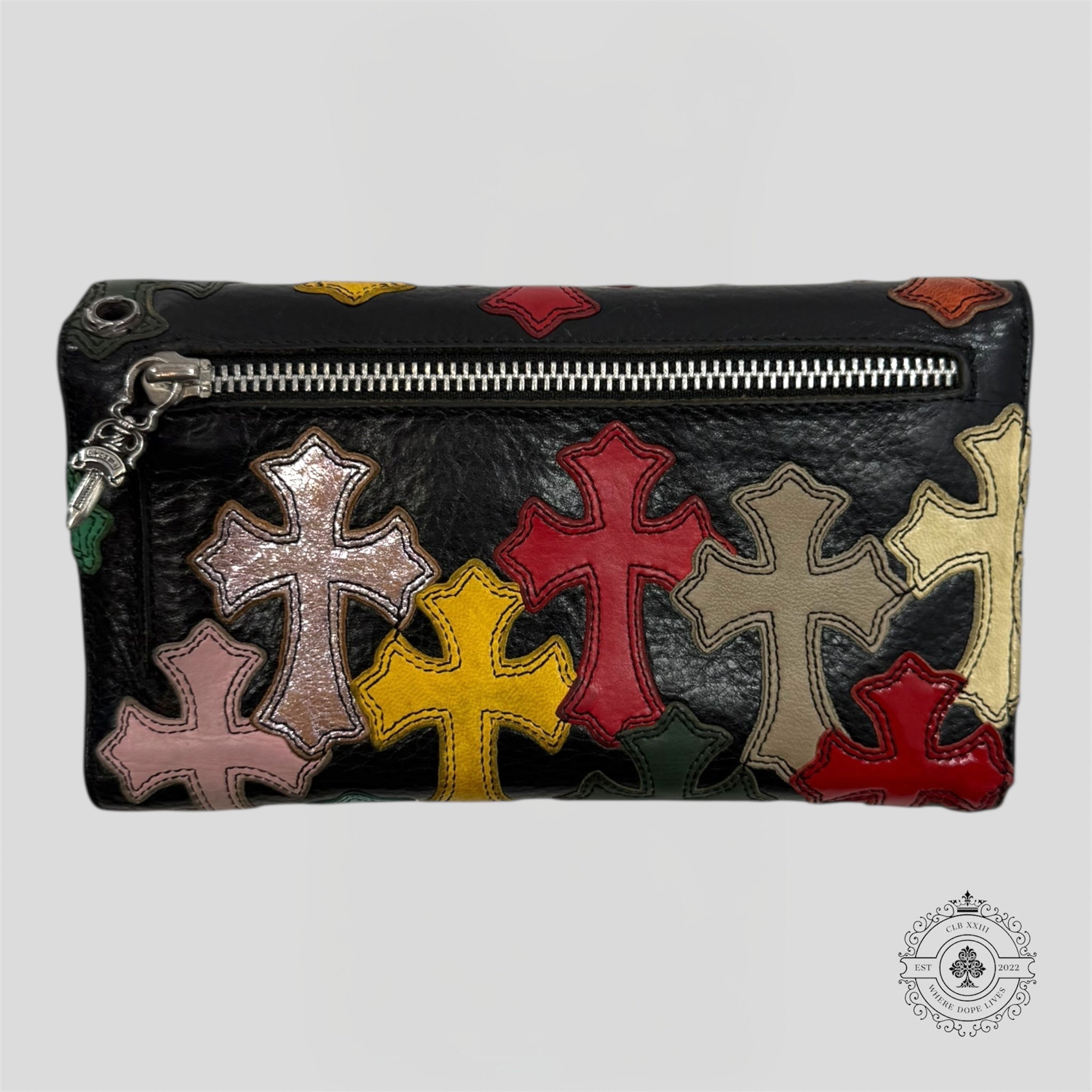 Chrome Hearts Cross Patch Wave Wallet men's unisex