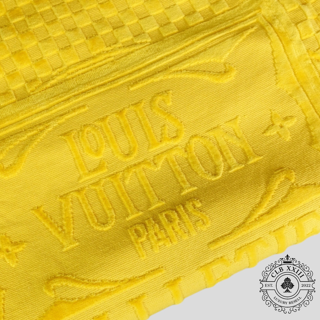 Louis Vuitton SS26 Beach Towel / new Bag in Yellow blue