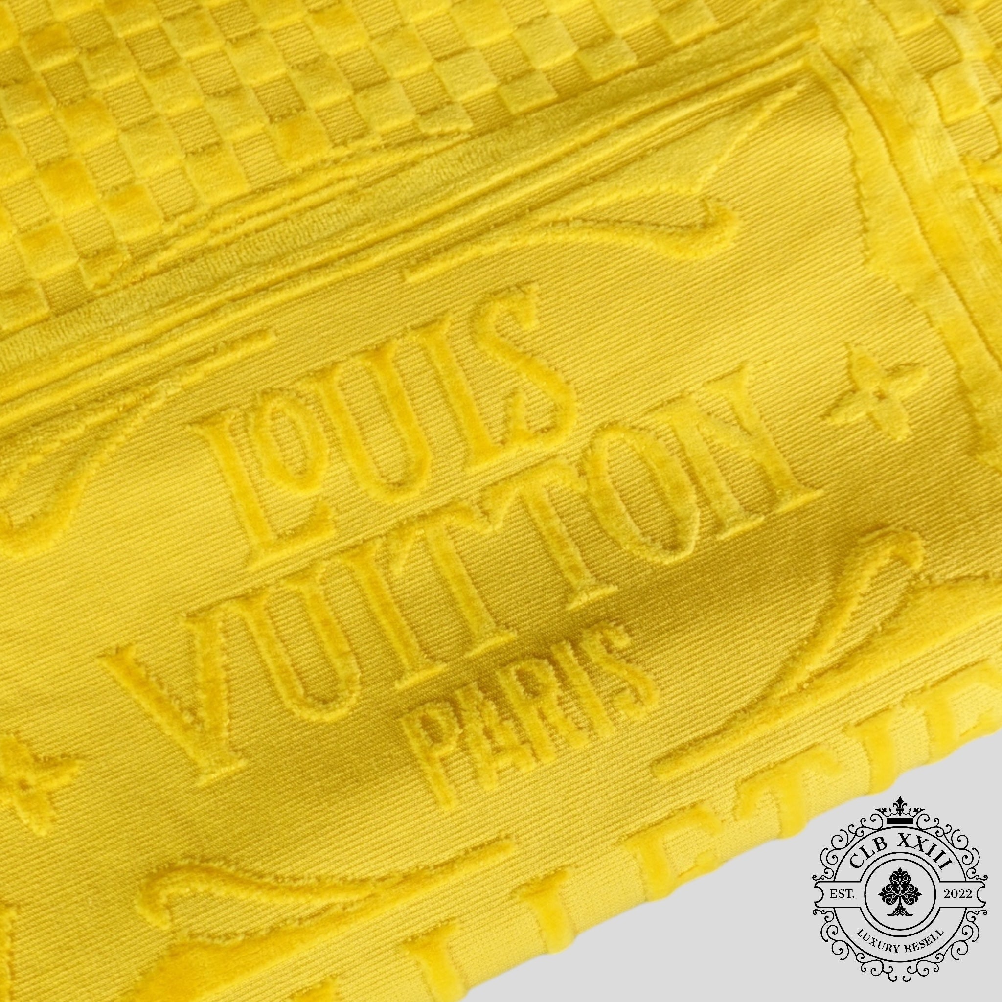 Louis Vuitton SS26 Beach Towel / new Bag in Yellow blue