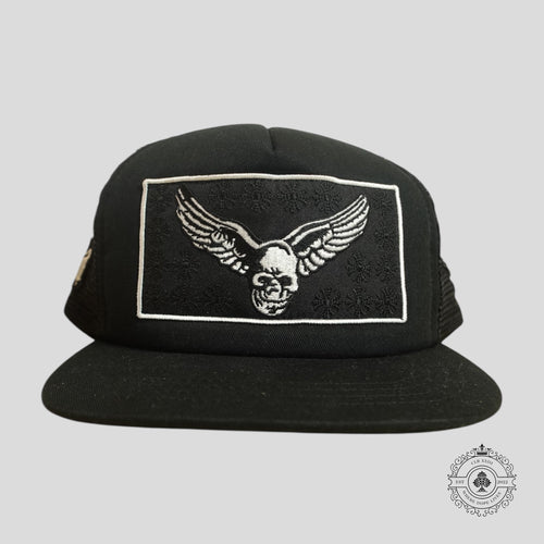 Chrome Hearts Foti Harris X Aerosmith Patch Hat in Black Cap